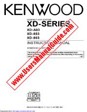 Ver XD-A83 pdf Manual de usuario en ingles