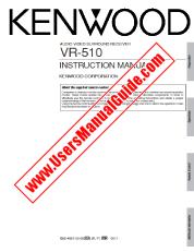 Voir VR-510 pdf Manuel d'utilisation anglais