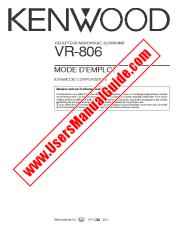 Visualizza VR-806 pdf Manuale utente francese