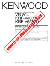 Ver VR-804 pdf Manual de usuario en ingles