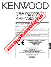 Ver KRF-V5580D pdf Manual de usuario italiano