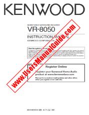 Voir VR-8050 pdf Manuel d'utilisation anglais