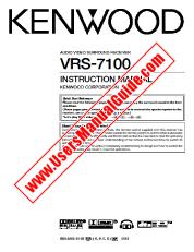 Voir VRS-7100 pdf Manuel d'utilisation anglais