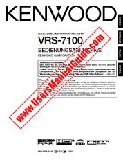 Voir VRS-7100 pdf Allemand, néerlandais, italien, espagnol Manuel de l'utilisateur