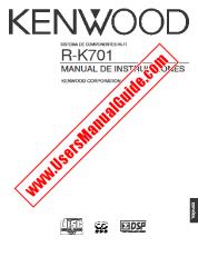 Voir R-K701 pdf Manuel de l'utilisateur espagnole