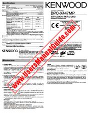 Vezi DPC-X447MP pdf Manual de utilizare italiană