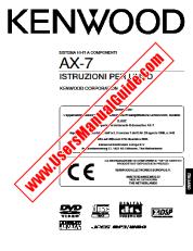 Vezi AX-7 pdf Manual de utilizare italiană