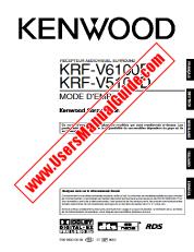 Ansicht KRF-V6100D pdf Französisch, Deutsch, Niederländisch, Italienisch, Spanisch Benutzerhandbuch
