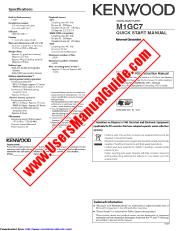 Vezi M1GC7 pdf Engleză (Manual de pornire rapidă) Manual de utilizare