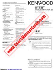 Vezi M1GC7 pdf Franceză (Manual de pornire rapidă) Manual de utilizare