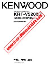 Voir KRF-V5200D pdf Manuel d'utilisation anglais