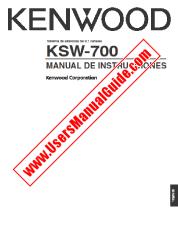 Ver KSW-700 pdf Manual de usuario en español
