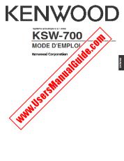 Ansicht KSW-700 pdf Französisches Benutzerhandbuch