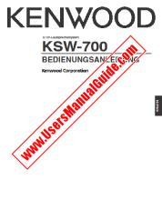 Ver KSW-700 pdf Manual de usuario en alemán