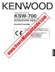 Vezi KSW-700 pdf Manual de utilizare italiană