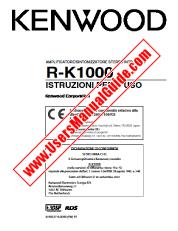 Voir R-K1000 pdf Manuel de l'utilisateur italien