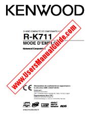 Ver R-K711 pdf Manual de usuario en francés