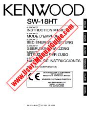 Vezi SW-18HT pdf Engleză, franceză, germană, olandeză, italiană, Manual de utilizare spaniolă