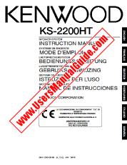 Ver KS-2200HT pdf Inglés, francés, alemán, holandés, italiano, español Manual del usuario