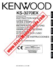 Vezi KS-3270EX pdf Engleză, franceză, germană, olandeză, italiană, Manual de utilizare spaniolă