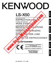 Voir LS-X50 pdf Anglais, français, allemand, néerlandais, italien, espagnol Manuel de l'utilisateur