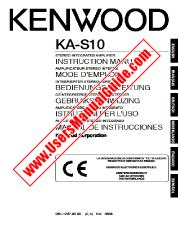 Ver KA-S10 pdf Inglés, francés, alemán, holandés, italiano, español Manual del usuario