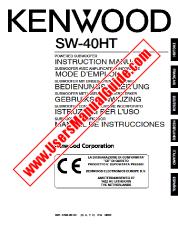 Vezi SW-40HT pdf Engleză, franceză, germană, olandeză, italiană, Manual de utilizare spaniolă