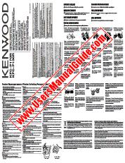 Voir KFC-P170R pdf Anglais, français, allemand, néerlandais, italien, espagnol, Manuel d'utilisation russe