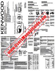 Ver KFC-XS1720P pdf Inglés, francés, español, portugal, manual de usuario en árabe