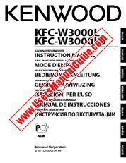Voir KFC-W3000L pdf Anglais, français, allemand, néerlandais, italien, espagnol, Manuel d'utilisation russe