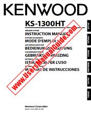 Voir KS-1300HT pdf Anglais, français, allemand, néerlandais, italien, espagnol Manuel de l'utilisateur