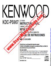 Ver KDC-PS907 pdf Inglés, Francés, Español Manual De Usuario