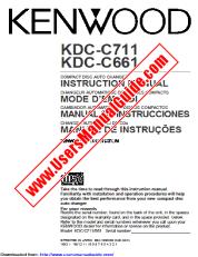 Ansicht KDC-C661 pdf Englisch Benutzerhandbuch