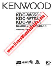 View KDC-W8531 pdf Slovene User Manual