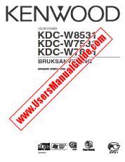 View KDC-W8531 pdf Swedish User Manual