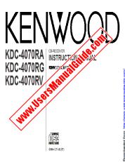 View KDC-4070RV pdf English User Manual
