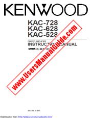 Voir KAC-628 pdf Manuel d'utilisation anglais