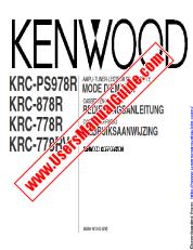 Ver KRC-878R pdf Francés, Alemán, Holandés Manual De Usuario