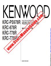 Vezi KRC-878R pdf Manual de utilizare maghiară