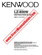 Ver LZ-800W pdf Manual de usuario en ingles
