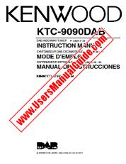 Ver KTC-9090DAB pdf Inglés, Francés, Español Manual De Usuario