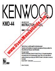 Ver KMD-44 pdf Manual de usuario en ingles
