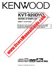 View KVT-920DVD pdf French User Manual