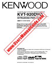 Voir KVT-920DVD pdf Manuel de l'utilisateur italien