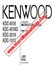 Vezi KDC-2018 pdf Engleză Manual de utilizare
