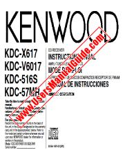 Ver KDC-X617 pdf Manual de usuario en ingles