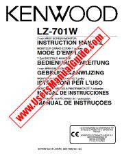 Ver LZ-701W pdf Manual de usuario en ingles