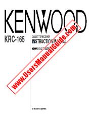 Ver KRC-165 pdf Manual de usuario en ingles