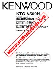 Vezi KTC-V500N pdf Engleză, franceză, Manual de utilizare spaniolă