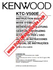 Voir KTC-V500E pdf Anglais, français, allemand, néerlandais, italien, espagnol, Portugal Manuel de l'utilisateur